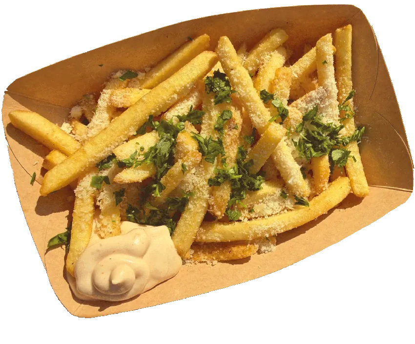 Garlic parmesan · Burger Bucht